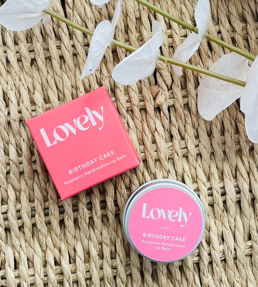 Lip Balm - Birthday Cake - Raspberry Marshmallow
