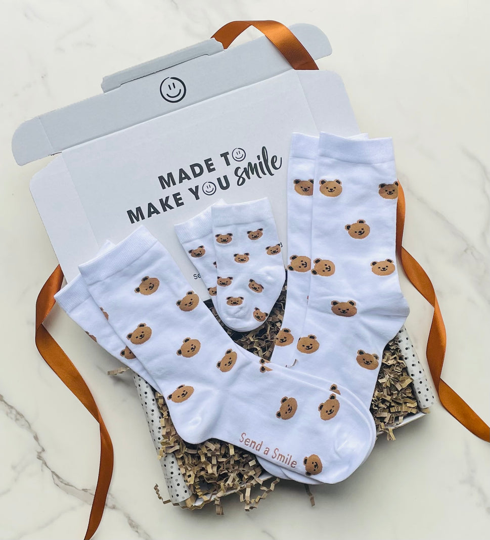 Bear Hugs Family Socks Gift