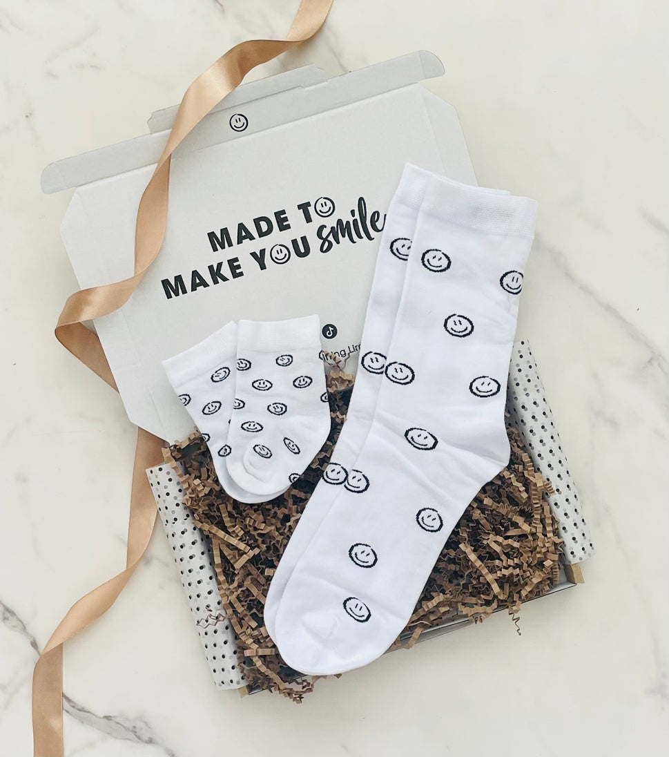 Daddy & Me Matching Smile Socks | Letterbox Gift