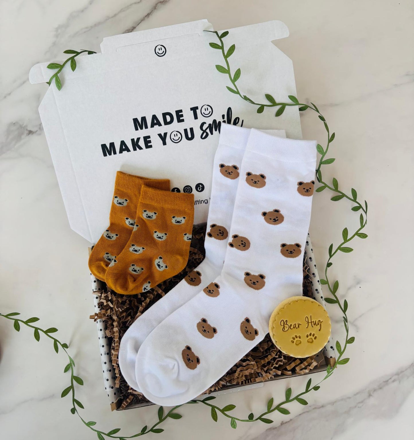 Mummy & Me Socks & Cookie Letterbox Gift