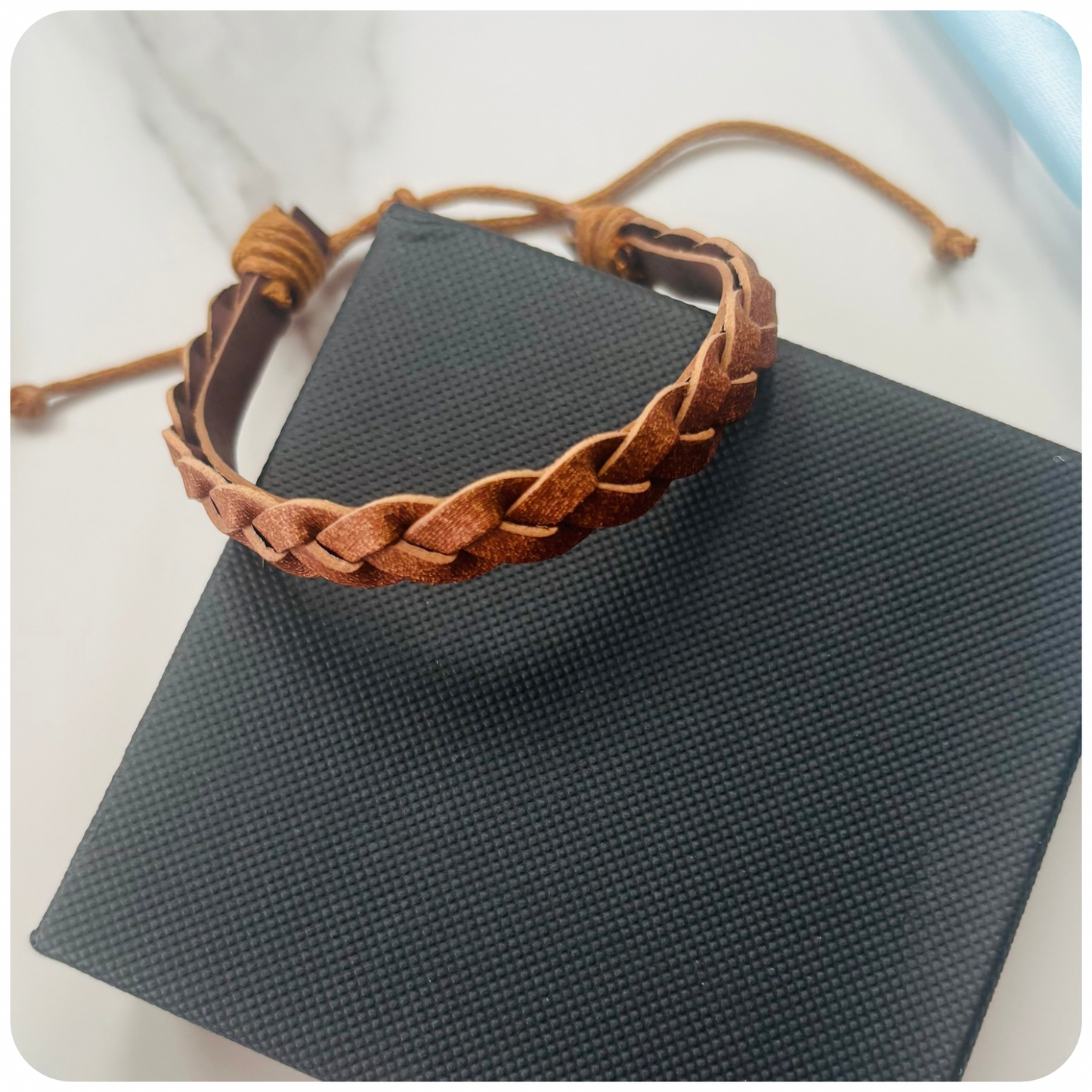 3rd Wedding Anniversary Gift Box for Him – Leather Theme