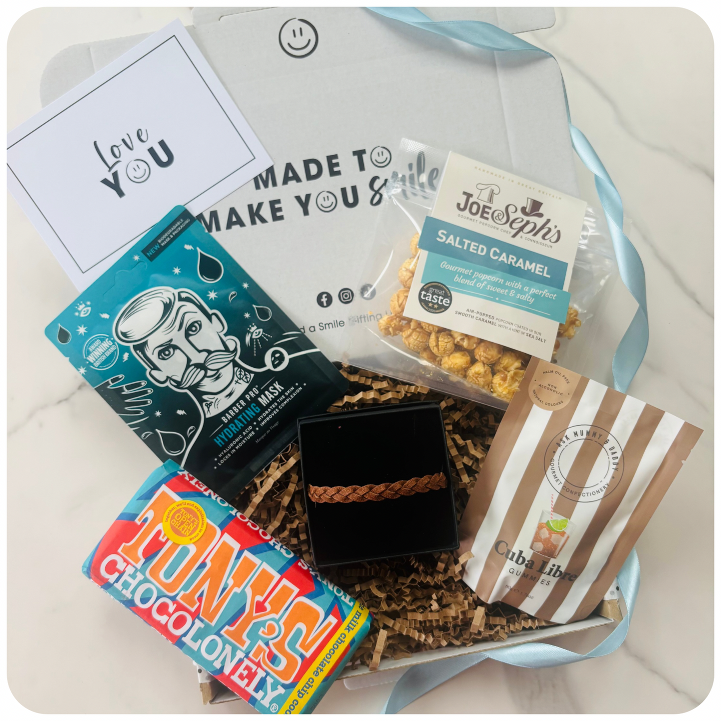 3rd Wedding Anniversary Gift Box for Him – Leather Theme