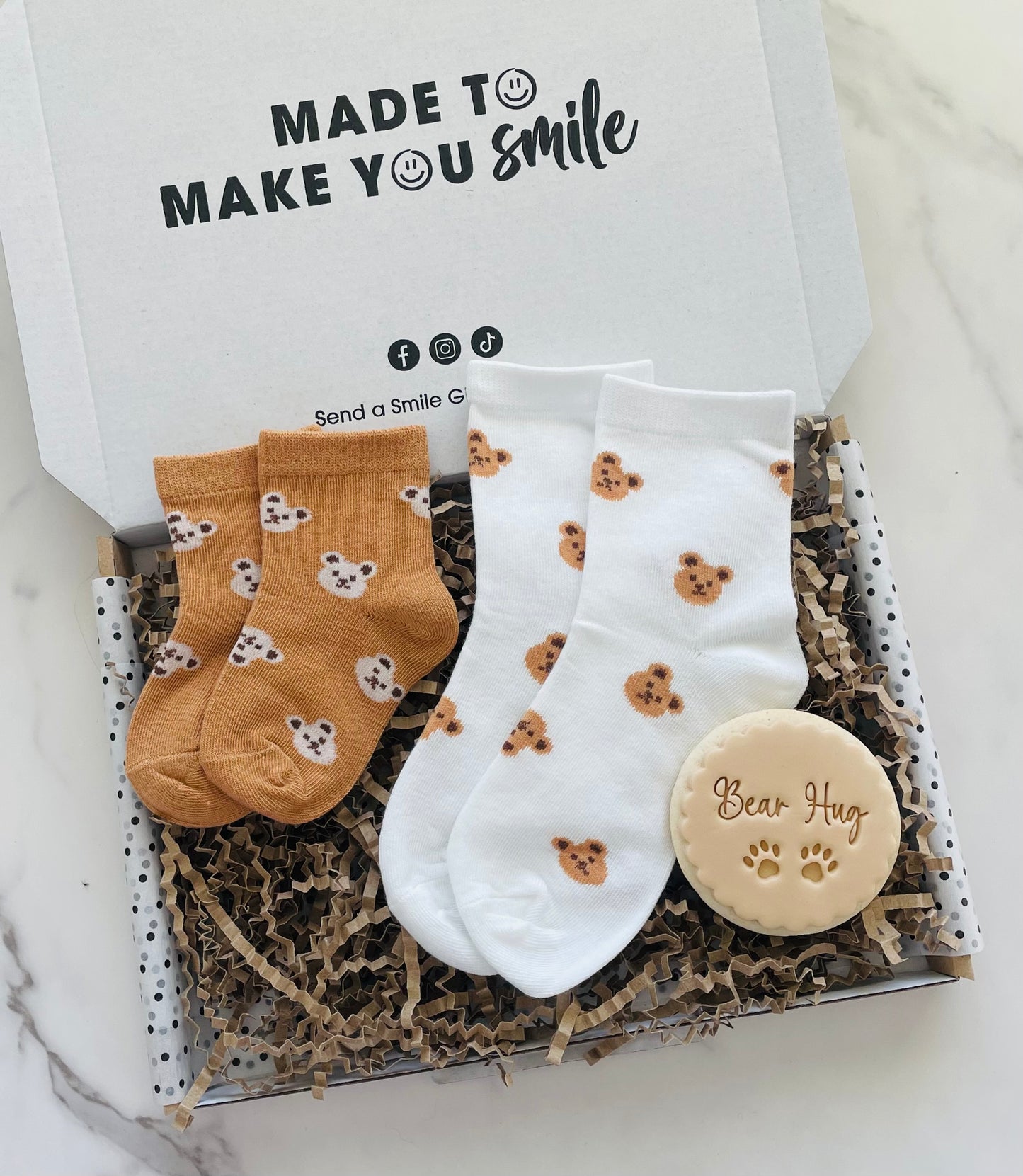 Big News, Little Feet, Sibling Socks Gift Box