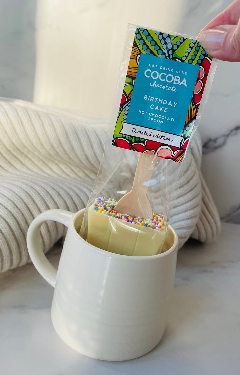 Birthday Cake Hot Chocolate Spoon