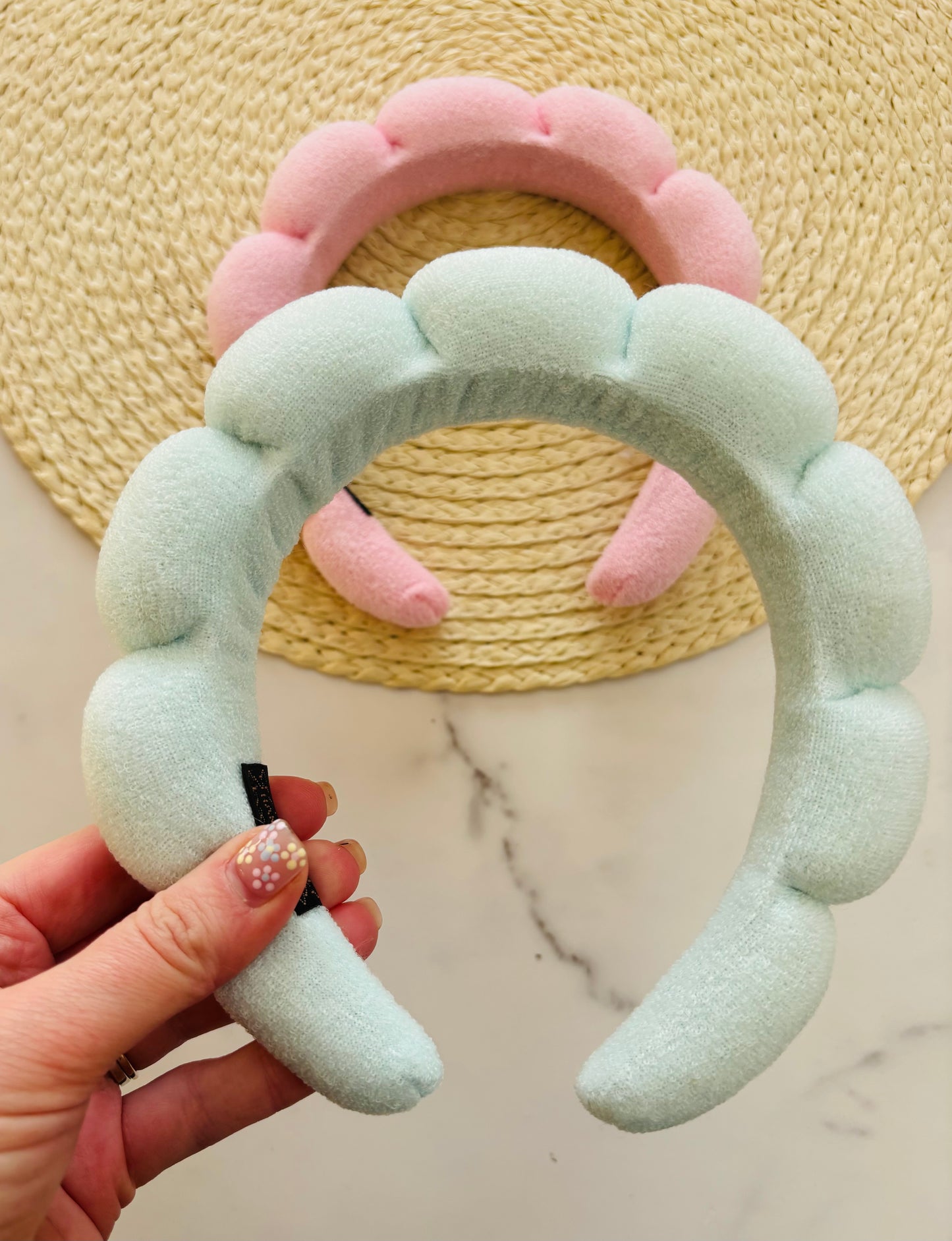 Blue Spa Style Sponge Headband