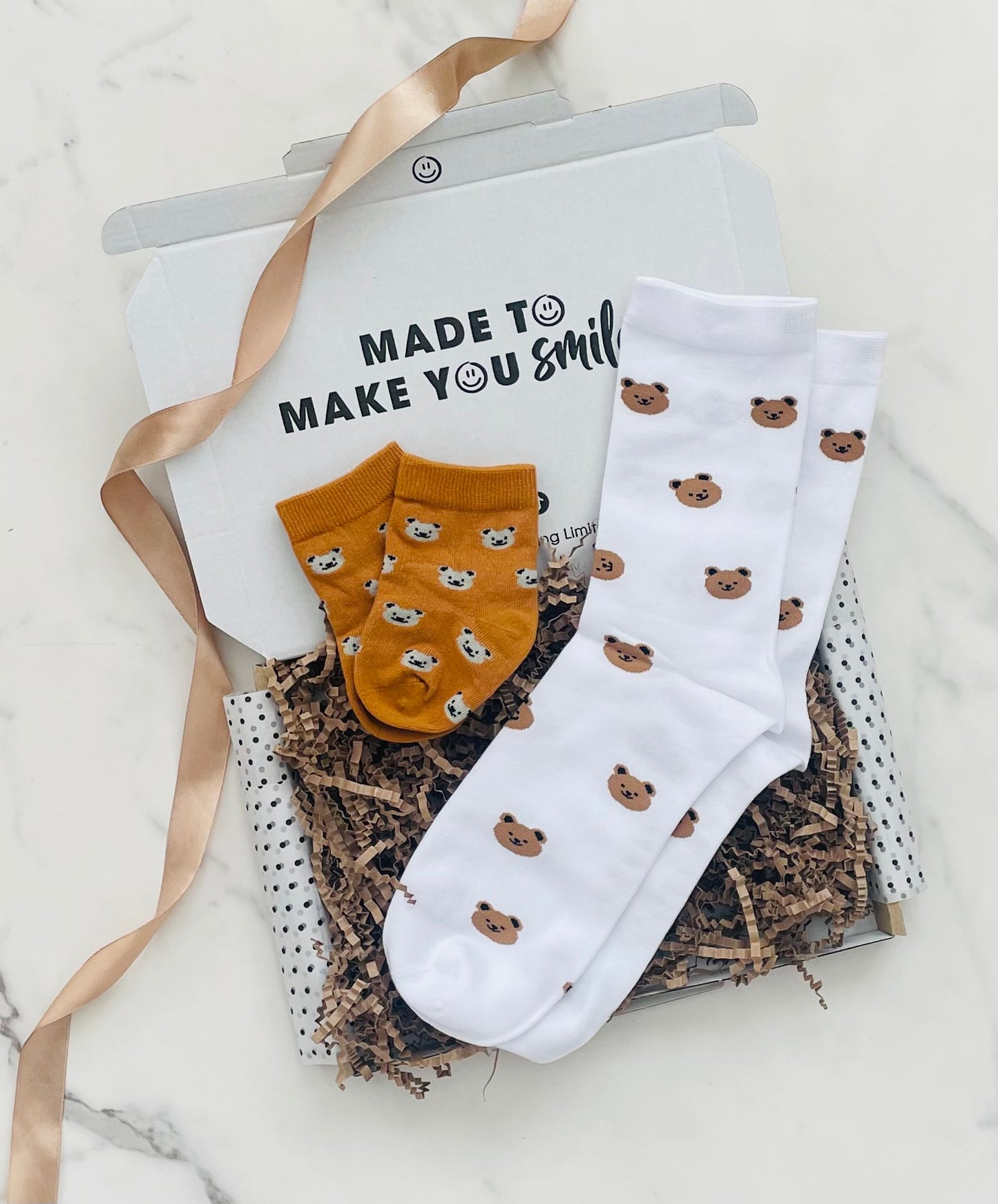 Daddy & Me Matching Bear Socks | Letterbox Gift