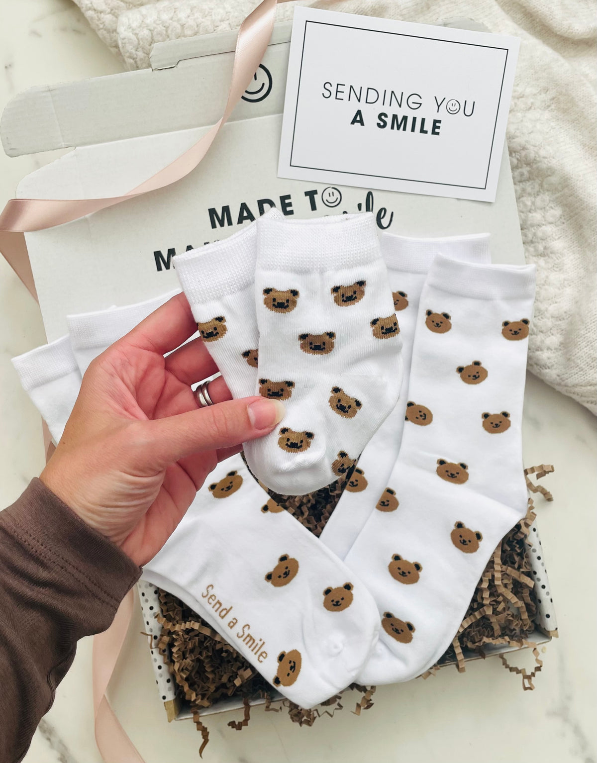 Bear Hugs Family Socks Gift