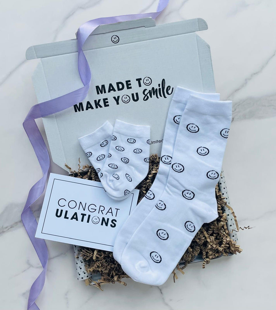Mummy & Me Smiley Socks Letterbox Gift