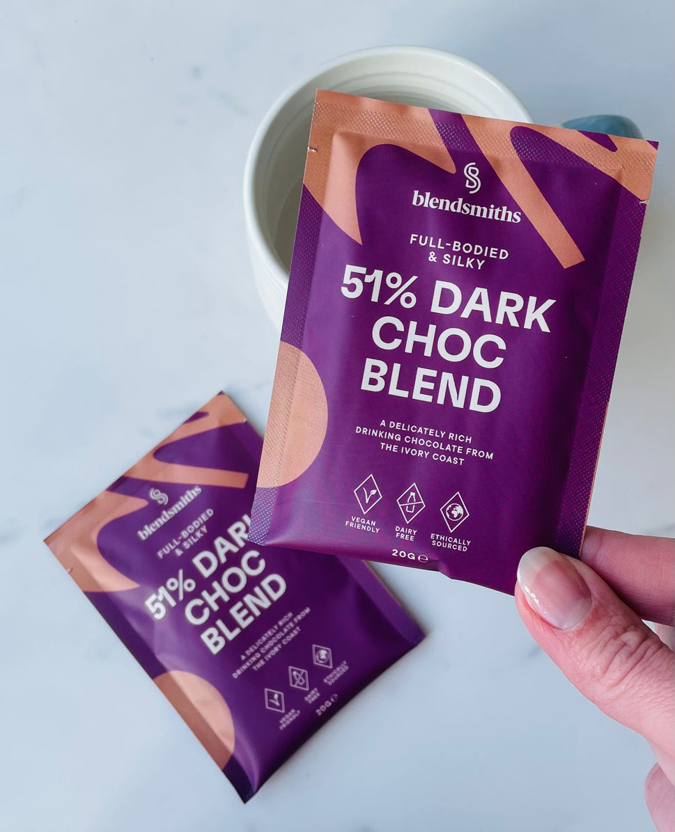 Sachet Of 51% Dark Choc Hot Chocolate Blend