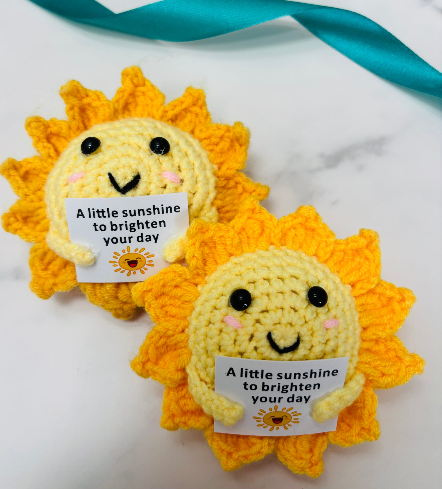 A little sunshine to brighten your day. Crochet sun