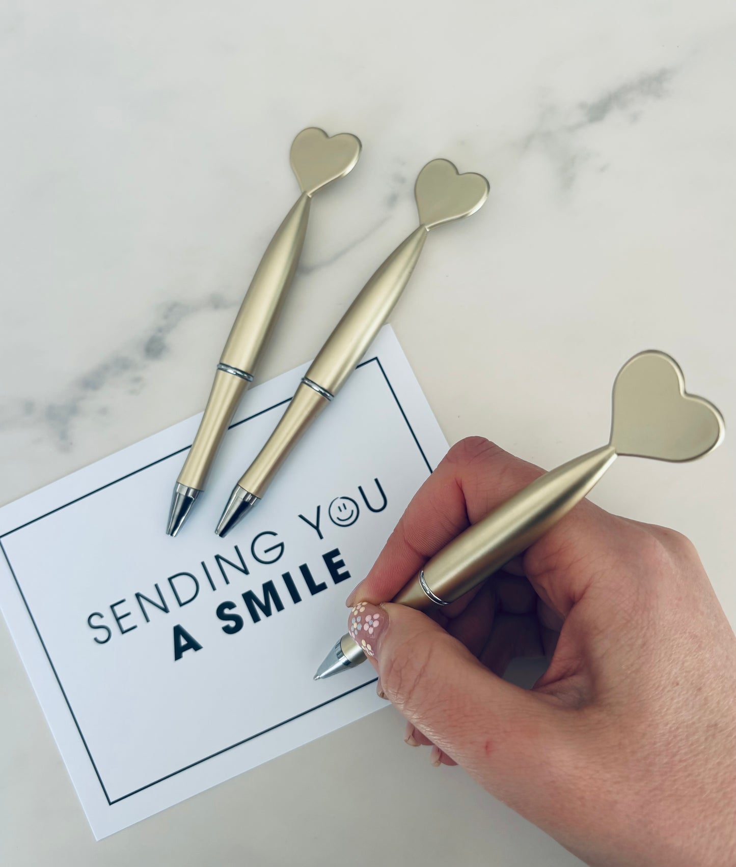 Gold Heart Pen