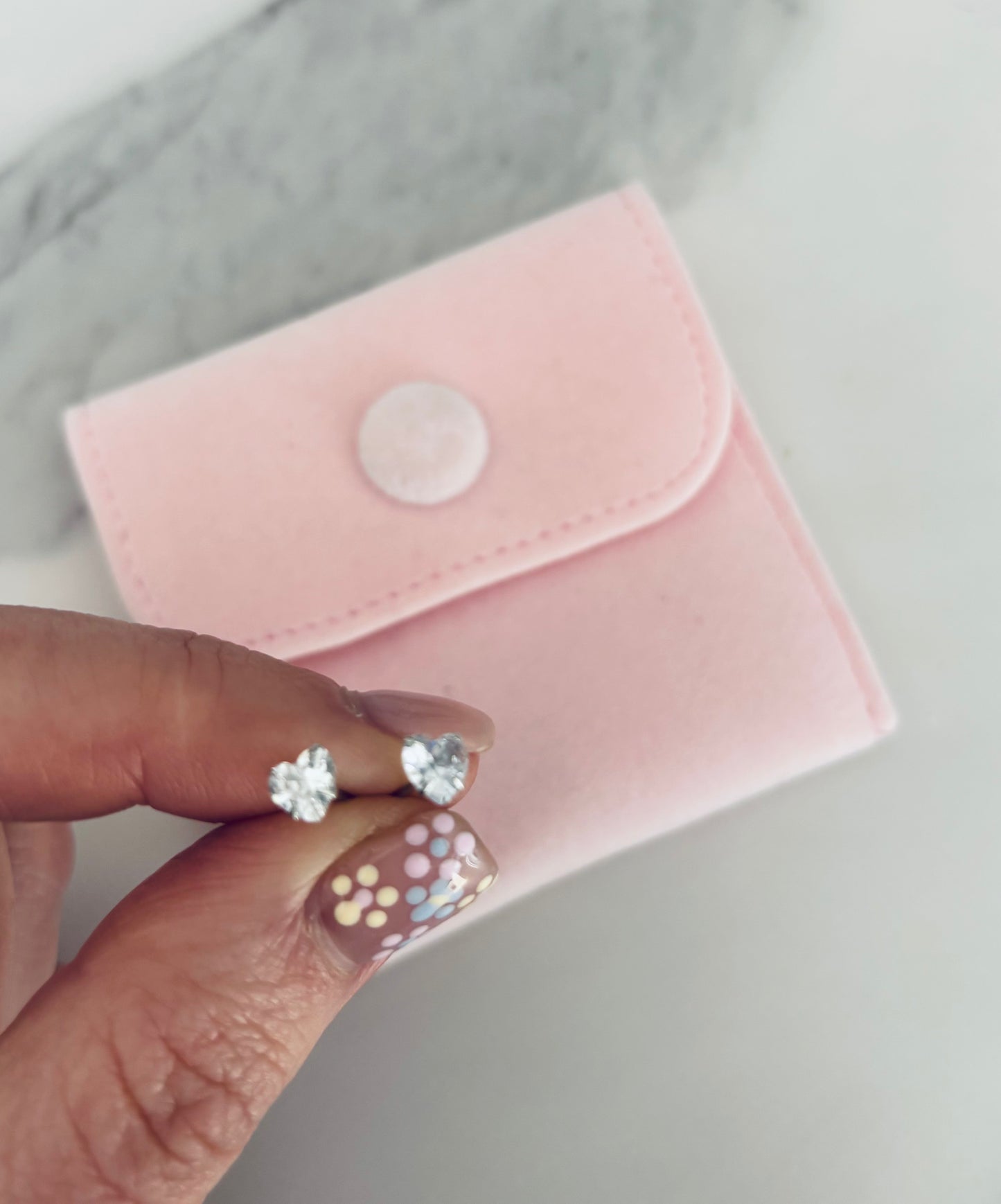 S925 Heart Earrings