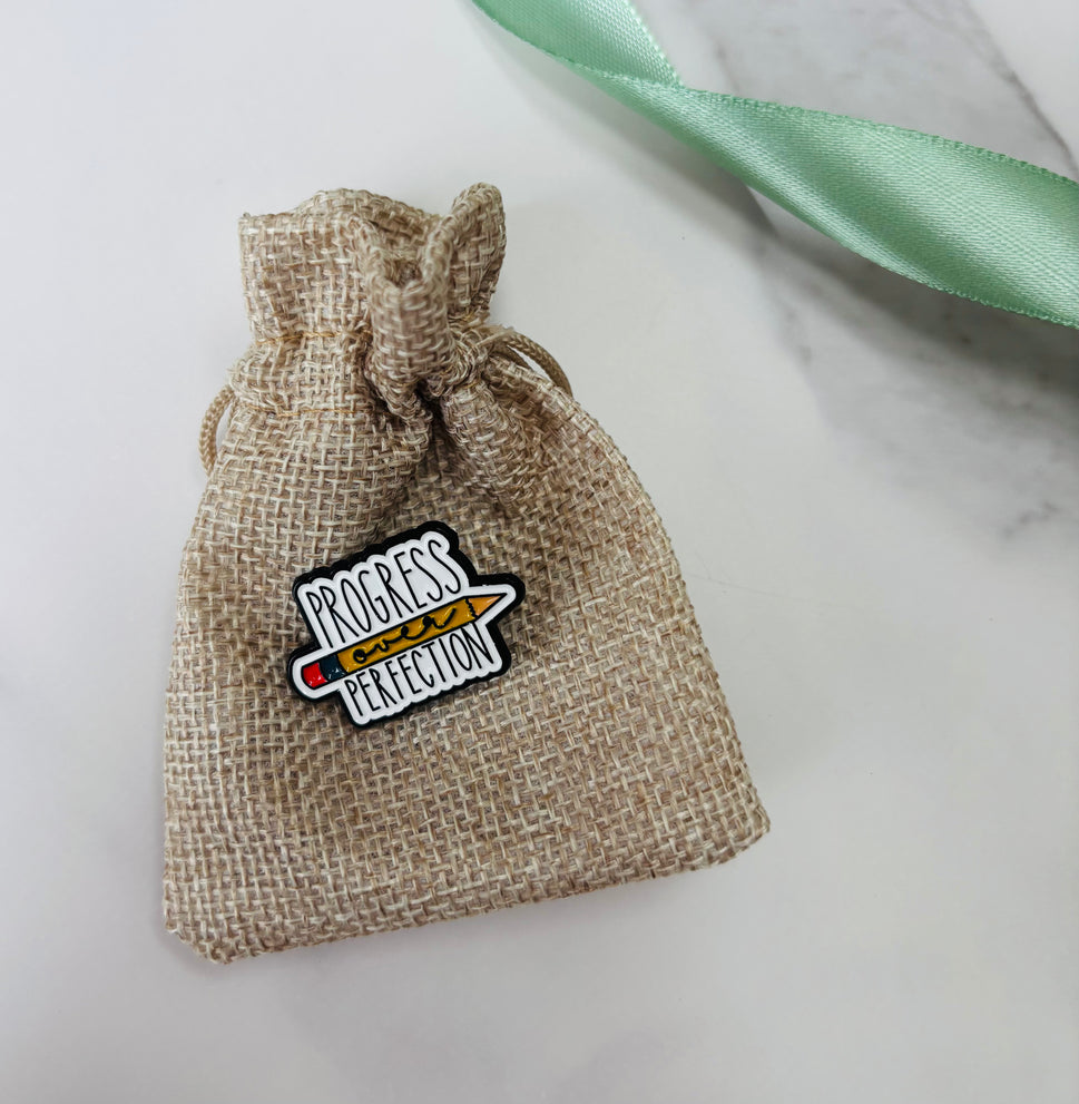 Exam Survival Kit Gift Box (With choice of pin badge)Progress Over Perfection