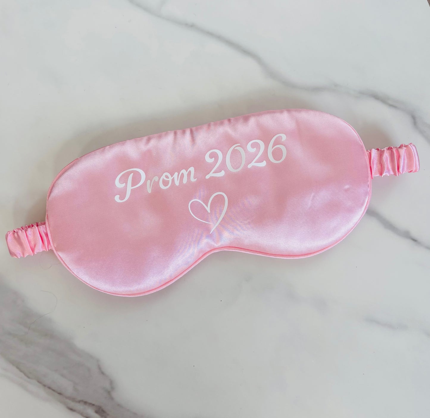 Prom 2026 Satin Sleep Mask