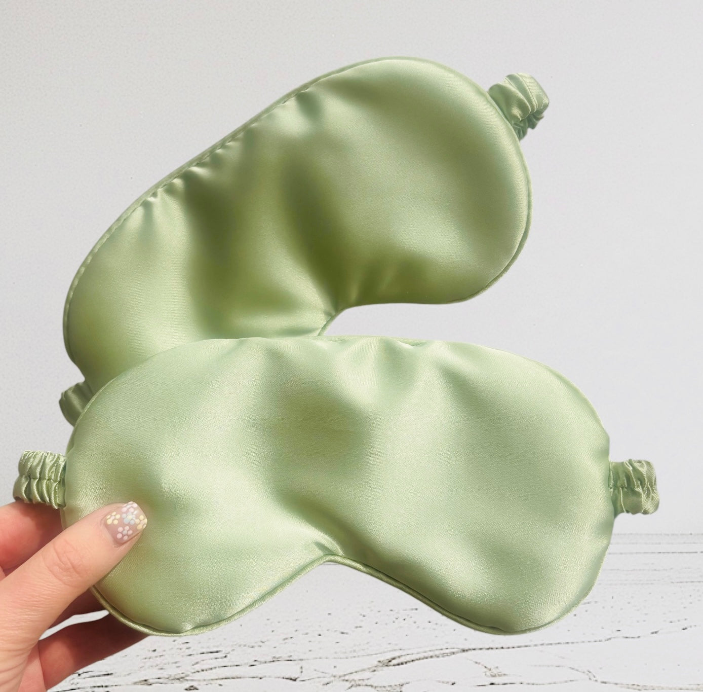 Satin Sage Green Sleep Mask