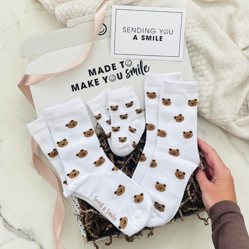 Bear Hugs Family Socks Gift