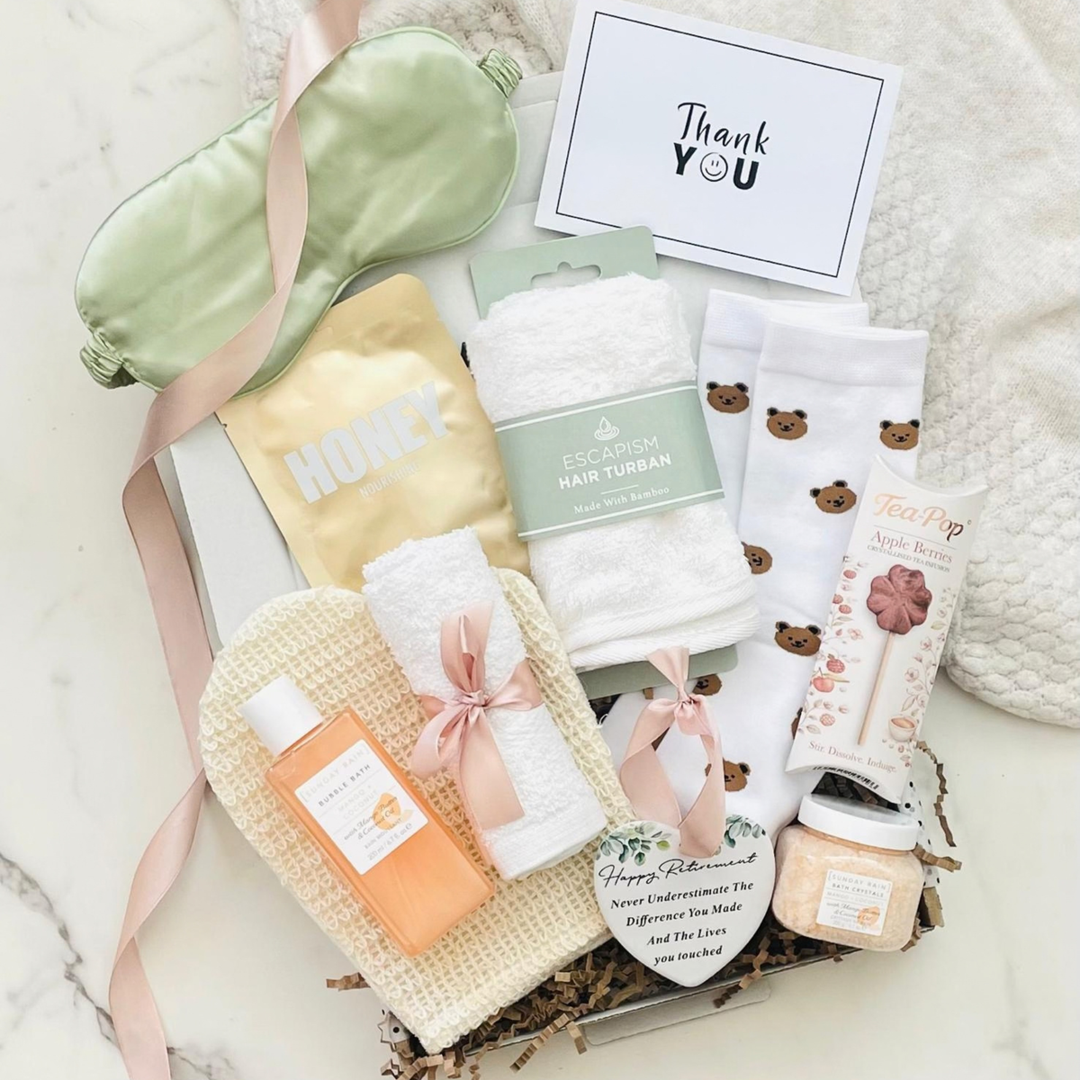 Send a retirement gift for her through the post. The perfect retirement gift hamper. Free Delivery