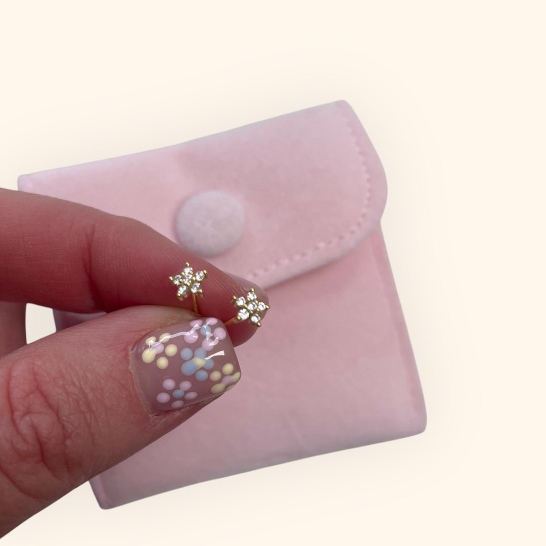 S925 Flower Earrings