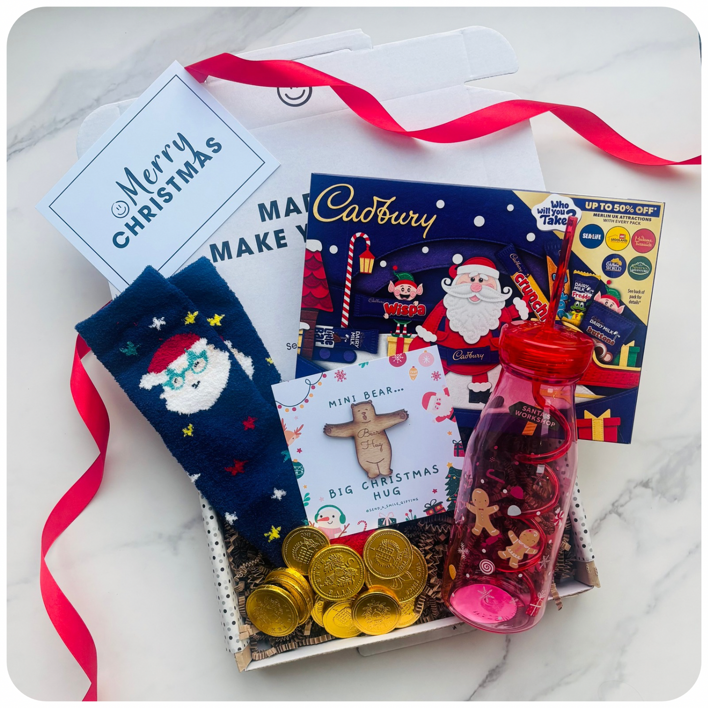 Children's Christmas Burr Basket